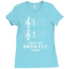 13/8 6/4 These Are Difficult Times Ladies Fitted T-Shirt