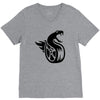 fangs dragon V-Neck Tee