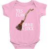 yes i can drive stick Baby Bodysuit