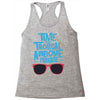 time to go tropical awesome paradise Racerback Tank