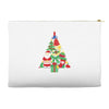 christmas tree made of bells stocking santa Accessory Pouches