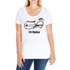 Hi Babe Ladies Curvy T-Shirt
