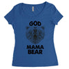 god mama bear Women's Triblend Scoop T-shirt