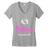 nana established 2017 Women's V-Neck T-Shirt