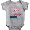 A March Girl Like A Flowers Baby Bodysuit