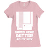 nes games were better unisex Ladies Fitted T-Shirt