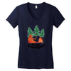Happy Camper Women's V-Neck T-Shirt