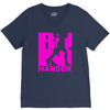 run harder gym workout V-Neck Tee