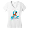 boxers support prostate cancer awareness Women's V-Neck T-Shirt