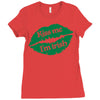kiss me i am irish Ladies Fitted T-Shirt