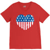 usa flag V-Neck Tee