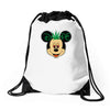 mickey dope ganja Drawstring Bags