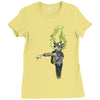 noxious gases may be harmful Ladies Fitted T-Shirt