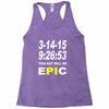 pi day 2015 pie math Racerback Tank