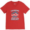 Camping Is Like Sex V-Neck Tee