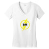 best man t shirt bachelor party vintage wedding vegas white Women's V-Neck T-Shirt