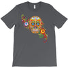 women's sugar skull purple T-Shirt