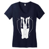 late night tux Women's V-Neck T-Shirt