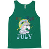 unicorns are born in july cute unicorn Tank Top