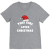 this girl loves christmas V-Neck Tee