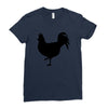 Chicken and Little Chick Ladies Fitted T-Shirt