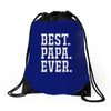 best papa ever Drawstring Bags
