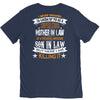 Super Cool Mother In Law Of A Freaking Awesome Son In Law V-Neck Tee