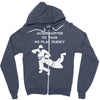 alternatives to war play rugby Zipper Hoodie