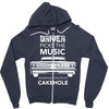 driver picks the music passenger shuts his cakehole Zipper Hoodie