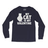 my cat is my valentine Long Sleeve Shirts
