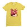 heart attack Ladies Fitted T-Shirt