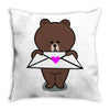 brown Throw Pillow