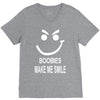 boobies make me smile V-Neck Tee