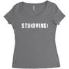 Studying Women's Triblend Scoop T-shirt