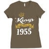 kings are born in 1955 Ladies Fitted T-Shirt