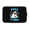 pugs not drugs Laptop sleeve