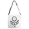 monster face (2) Adjustable Strap Totes