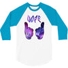 galaxy cartoon hands dope 3/4 Sleeve Shirt
