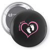 Custom baby girl name maternity design Pin-back button