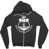 cia badge cider imbibing anarchist with badge Zipper Hoodie