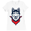 Siberian Husky Ladies Fitted T-Shirt