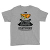 I Am Pizza Actually In A Very Commited Relationship Youth Tee