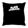 black sabbath metal rock baseball jersey Throw Pillow
