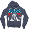 I Don't Kneel Zipper Hoodie