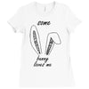 some bunny loves me Ladies Fitted T-Shirt