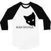 black cats rule 3/4 Sleeve Shirt