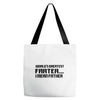 worlds greatest farter, i mean father Tote Bags