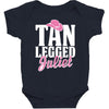 tan legged juliet Baby Bodysuit