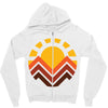 sunset mountain Zipper Hoodie