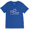i love cats it's people who annoy me V-Neck Tee